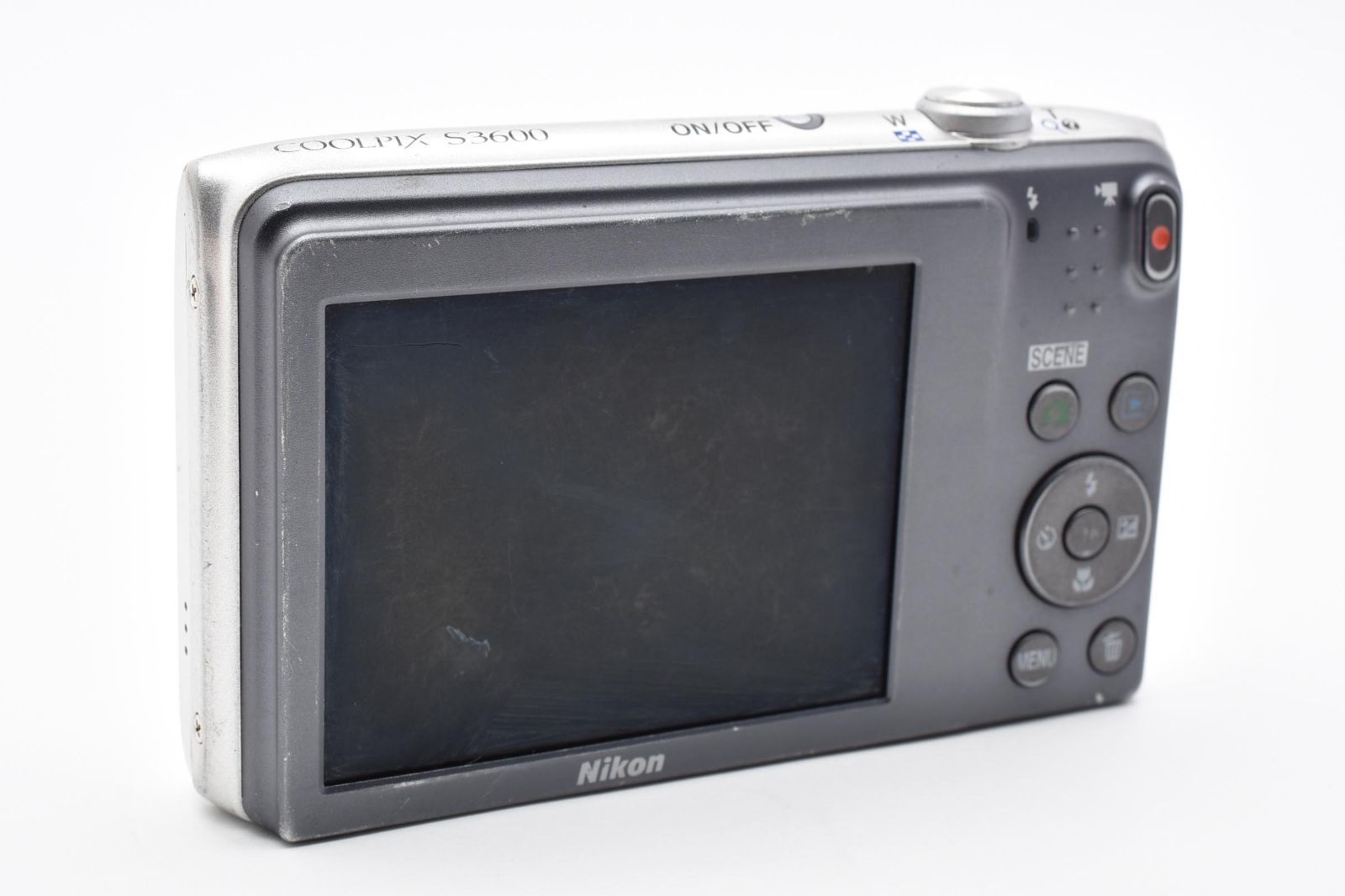 ☆動作品☆ ニコン Nikon COOLPIX S3600 シルバー コンパクトデジタル