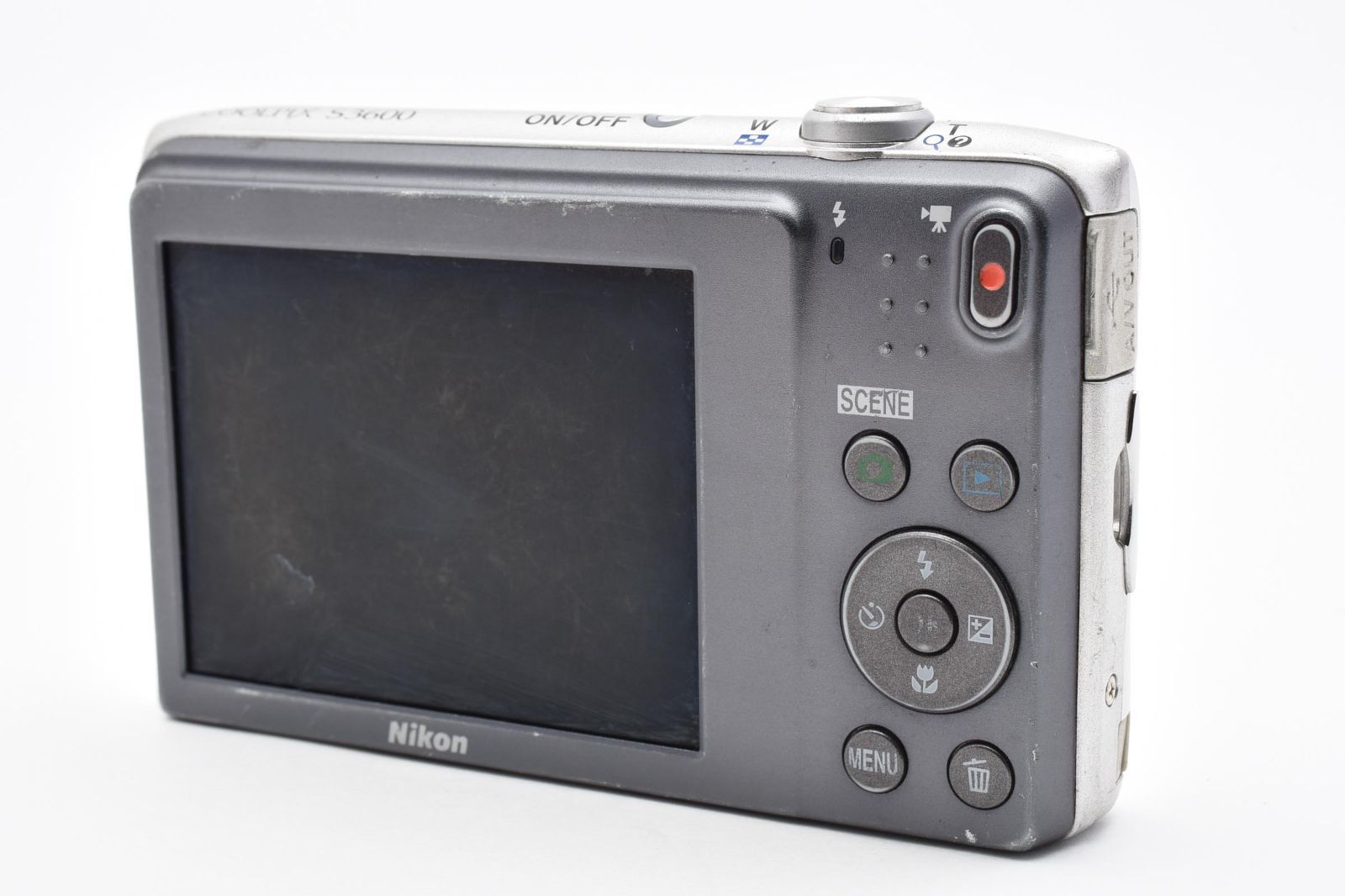 ☆動作品☆ ニコン Nikon COOLPIX S3600 シルバー コンパクトデジタル