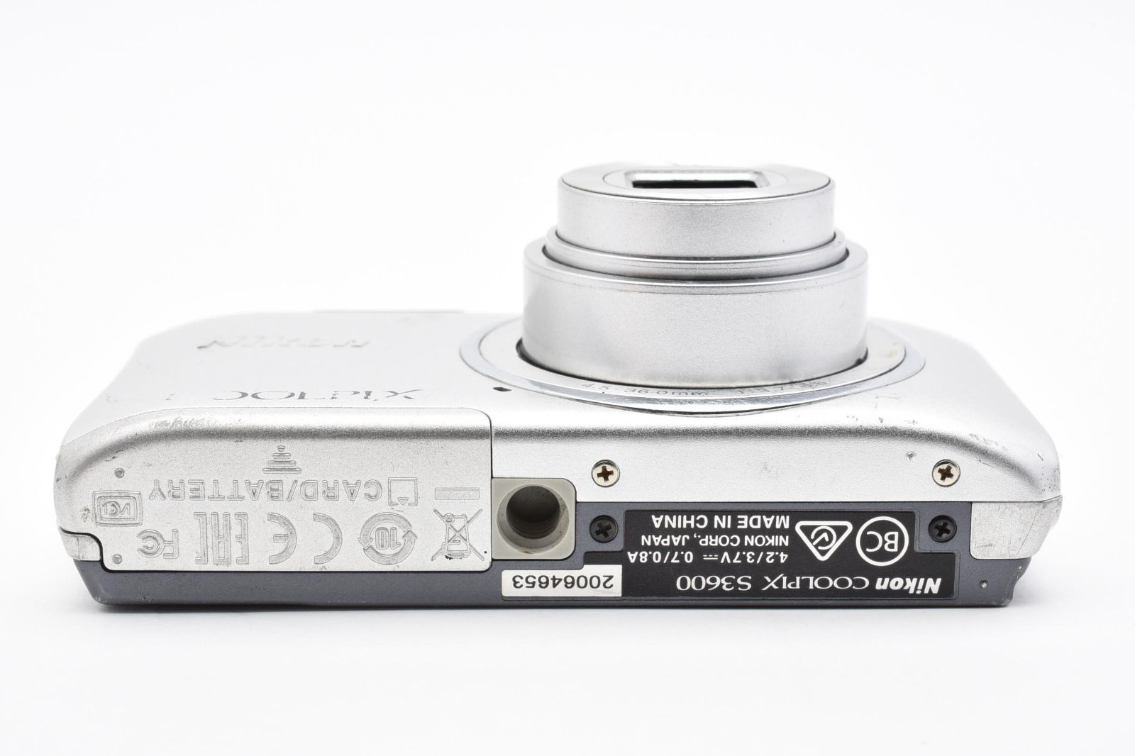 ☆動作品☆ ニコン Nikon COOLPIX S3600 シルバー コンパクトデジタル