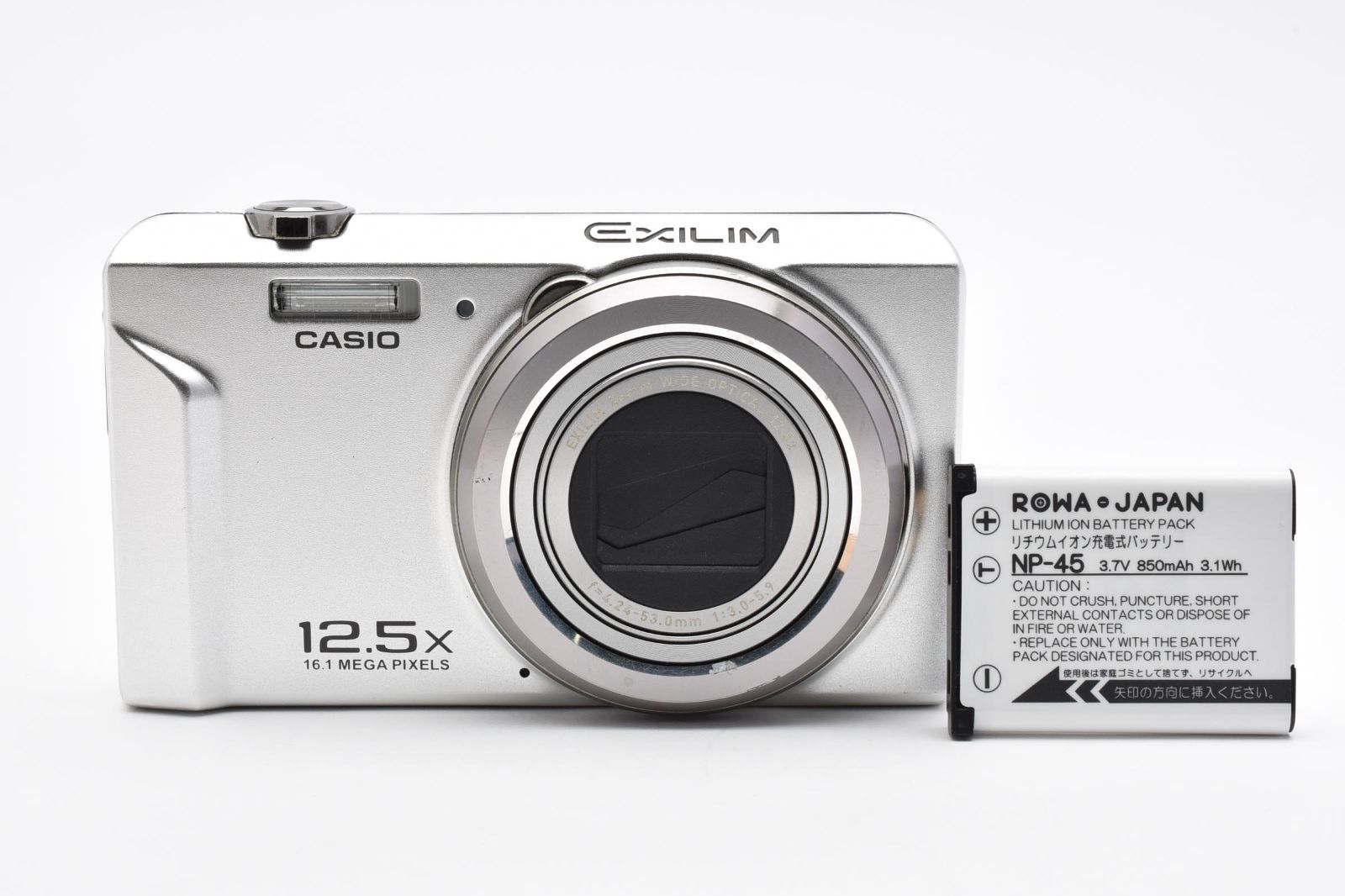 ★良品★ カシオ CASIO EX-ZS160 シルバー コンパクトデジタルカメラ【16.1MP高画質】 #0865A