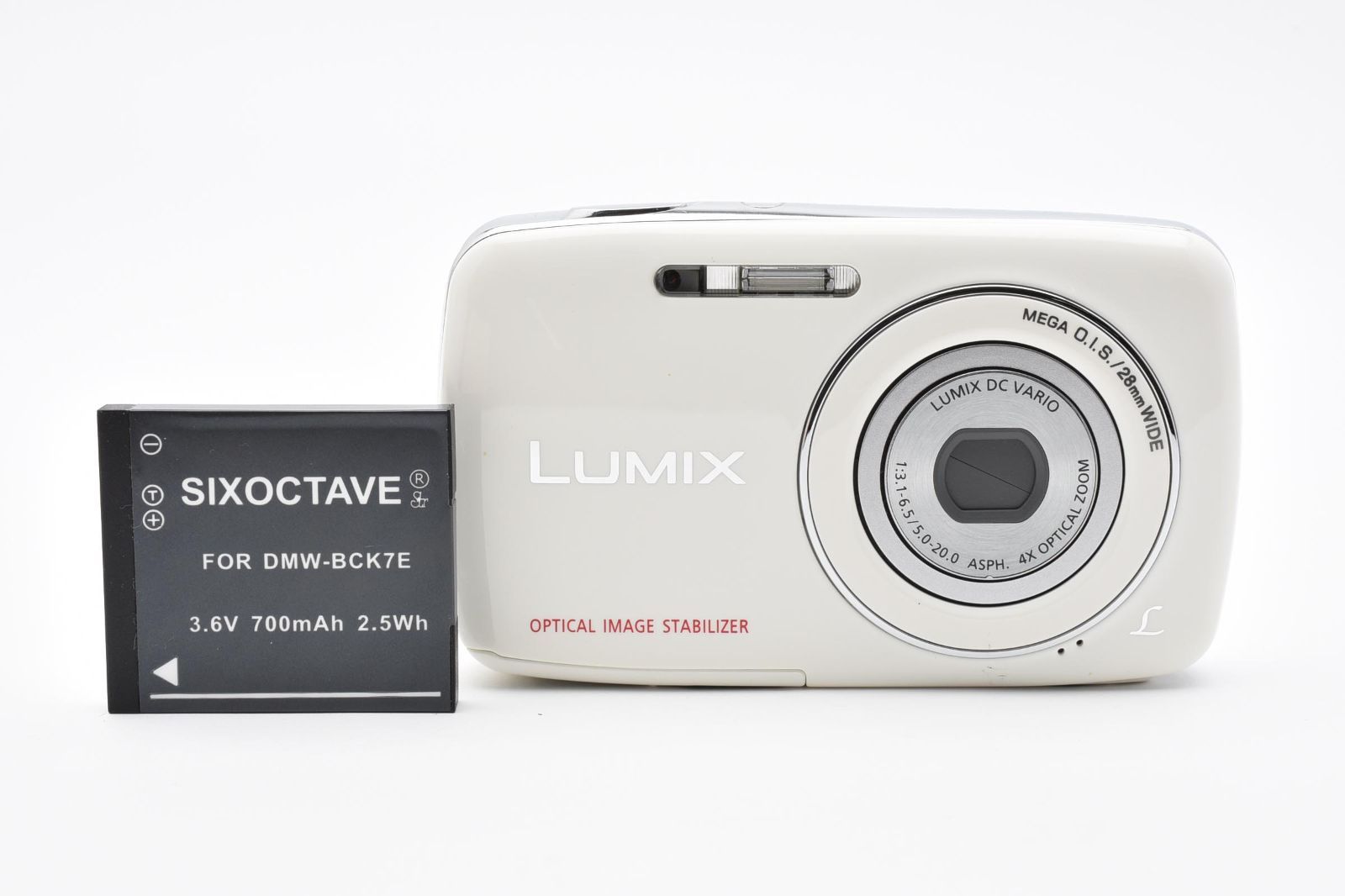 ★良品★ パナソニック Panasonic DMC-S1 ホワイト コンパクトデジタルカメラ【動作良好】 #0868A