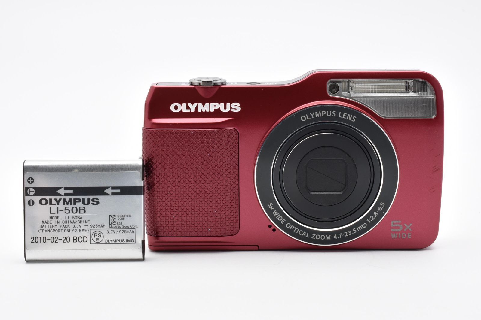 ☆極上品☆ オリンパス OLYMPUS VG-170 レッド コンパクトデジカメ