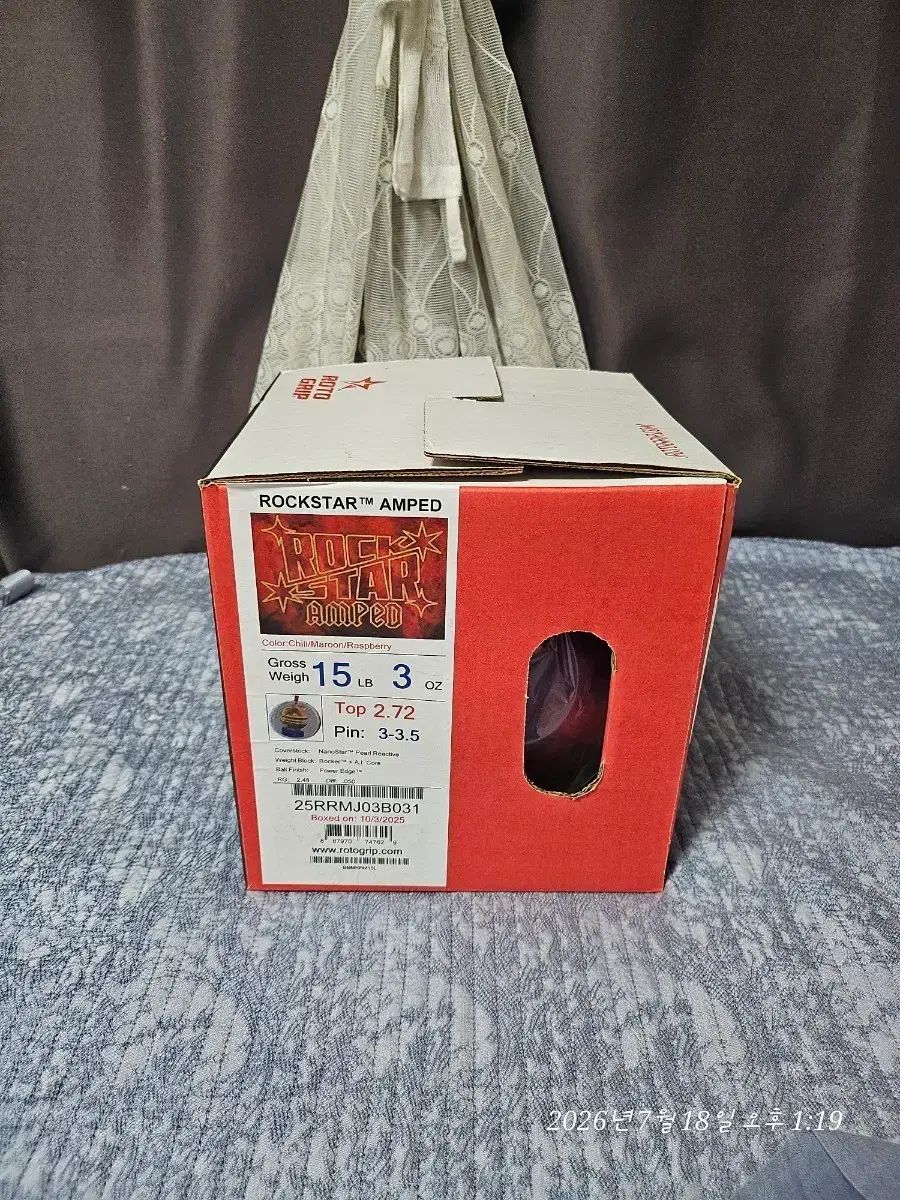 (送料込み)ROTOGRIP (ロトグリップ) ロックスター アンプド 15p 新 ボーリングボール（公式球）