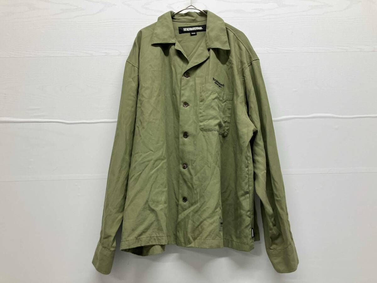 neighborhood ネイバーフッド 長袖シャツ 242TSNH-SHM07 M カーキ 通年
