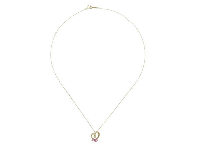 4℃ ヨンドシー K10PG/イロイシ/CZ/2.1g ﾈｯｸﾚｽ ネックレス K10ピンク