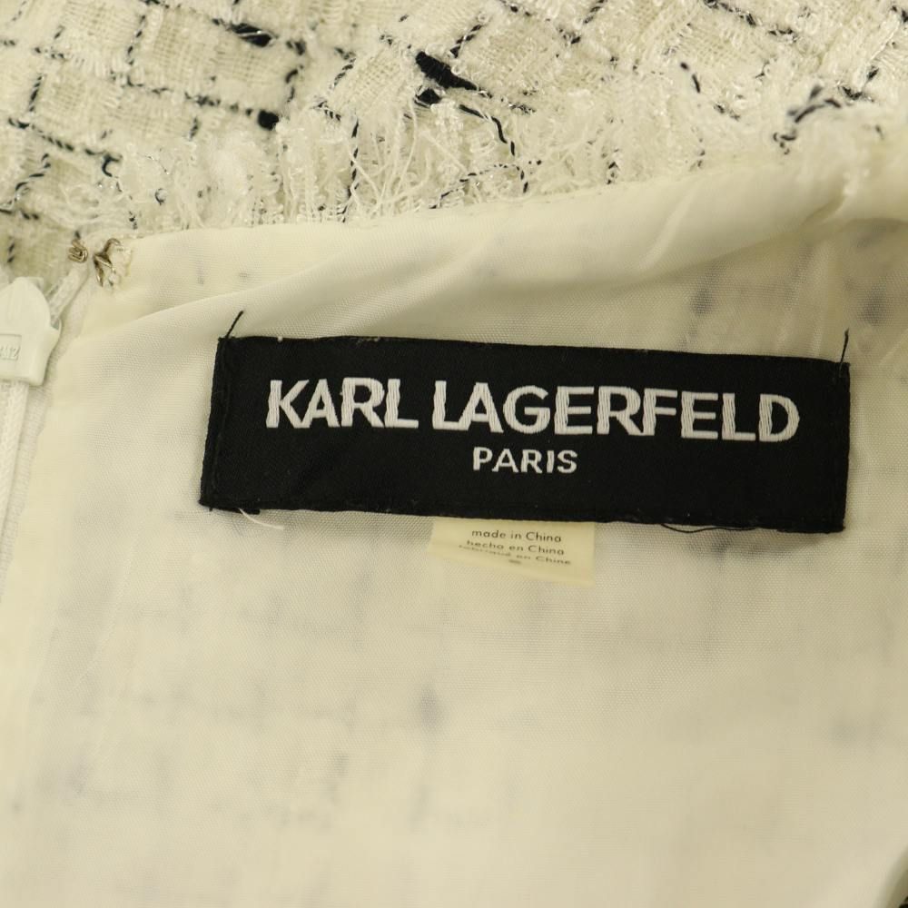 カールラガーフェルド KARL LAGERFELD ツイードワンピース ミニ