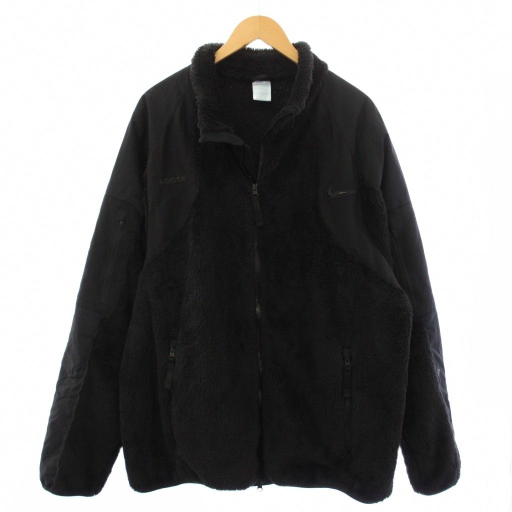 ナイキ NIKE Drake NOCTA Polar Fleece Jacket ボアジャケット フリース ジップアップ XXL 黒 ブラック DA3995-010 /TK