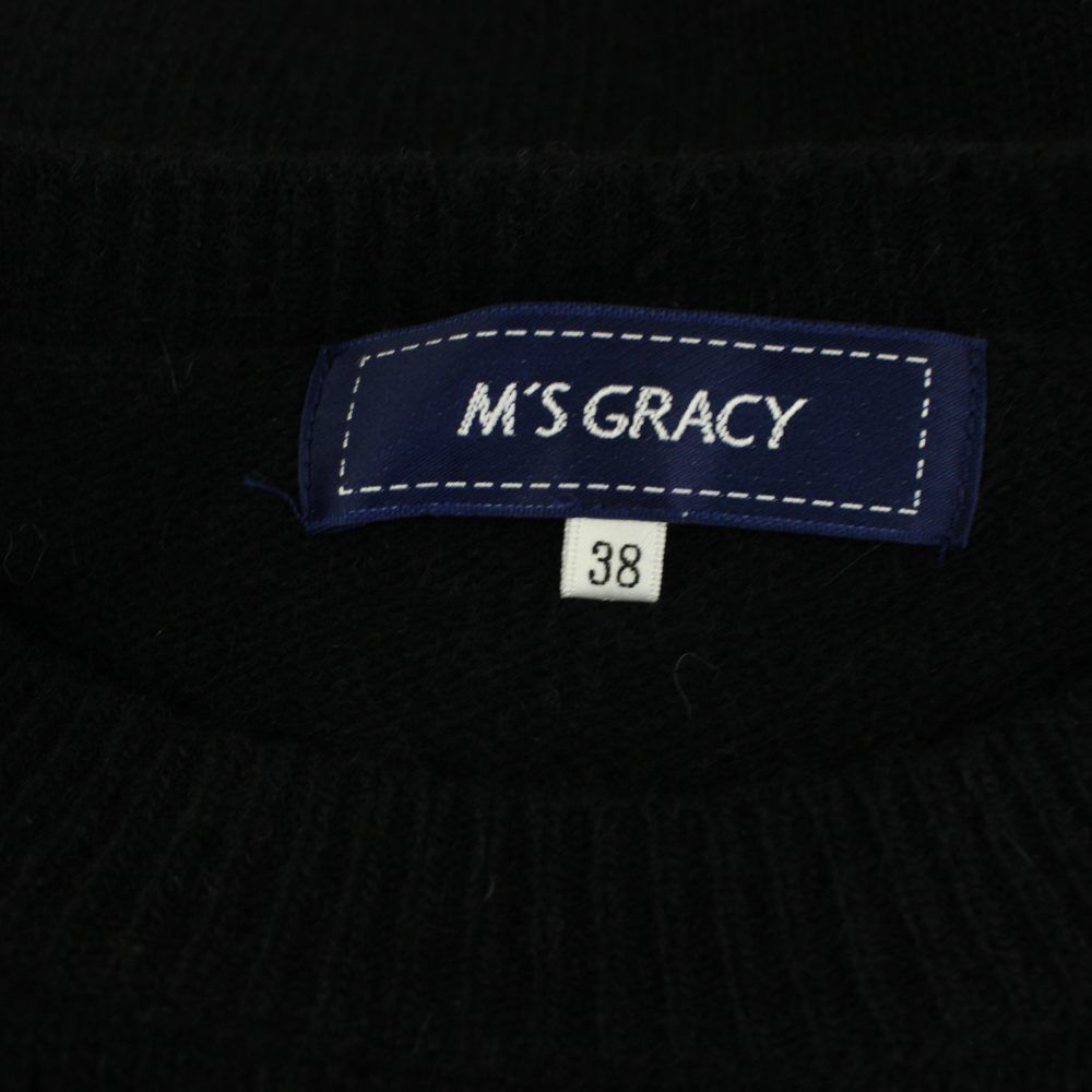 エムズグレイシー M'S GRACY 21年製 ニット セーター 38 黒