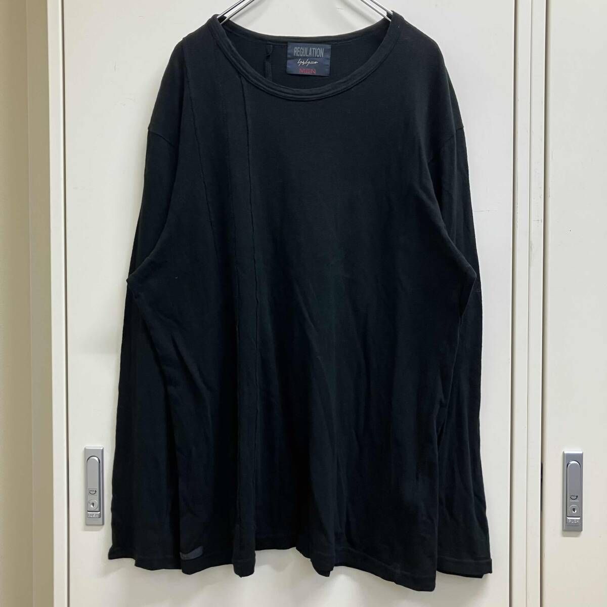 22ss YOHJI YAMAMOTO POUR HOMME REGULATION ツギハギデザインカットソー 3 ブラック ヨウジヤマモトプールオムレギュレーション