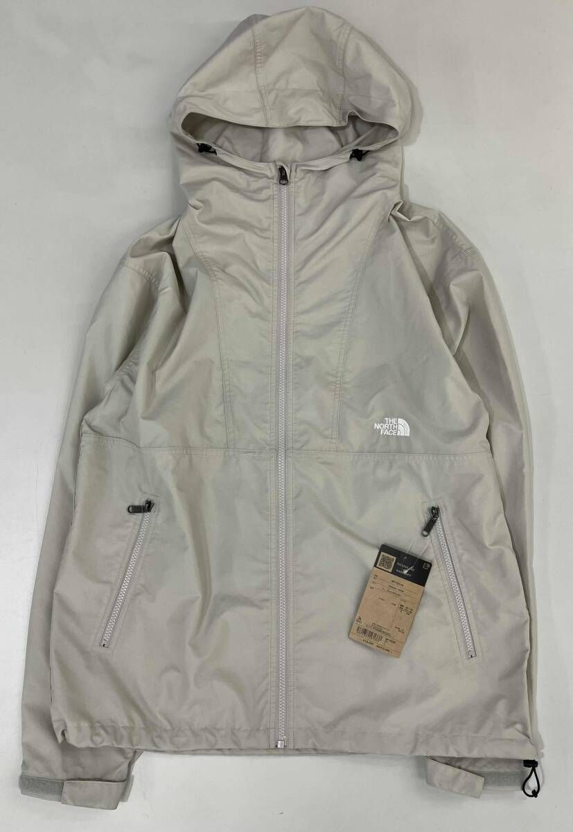THE NORTH FACE Compact Jacket ザノースフェイス コンパクトジャケット NP72530 L フォッシルアイボリー ナイロンジャケット タグ付き