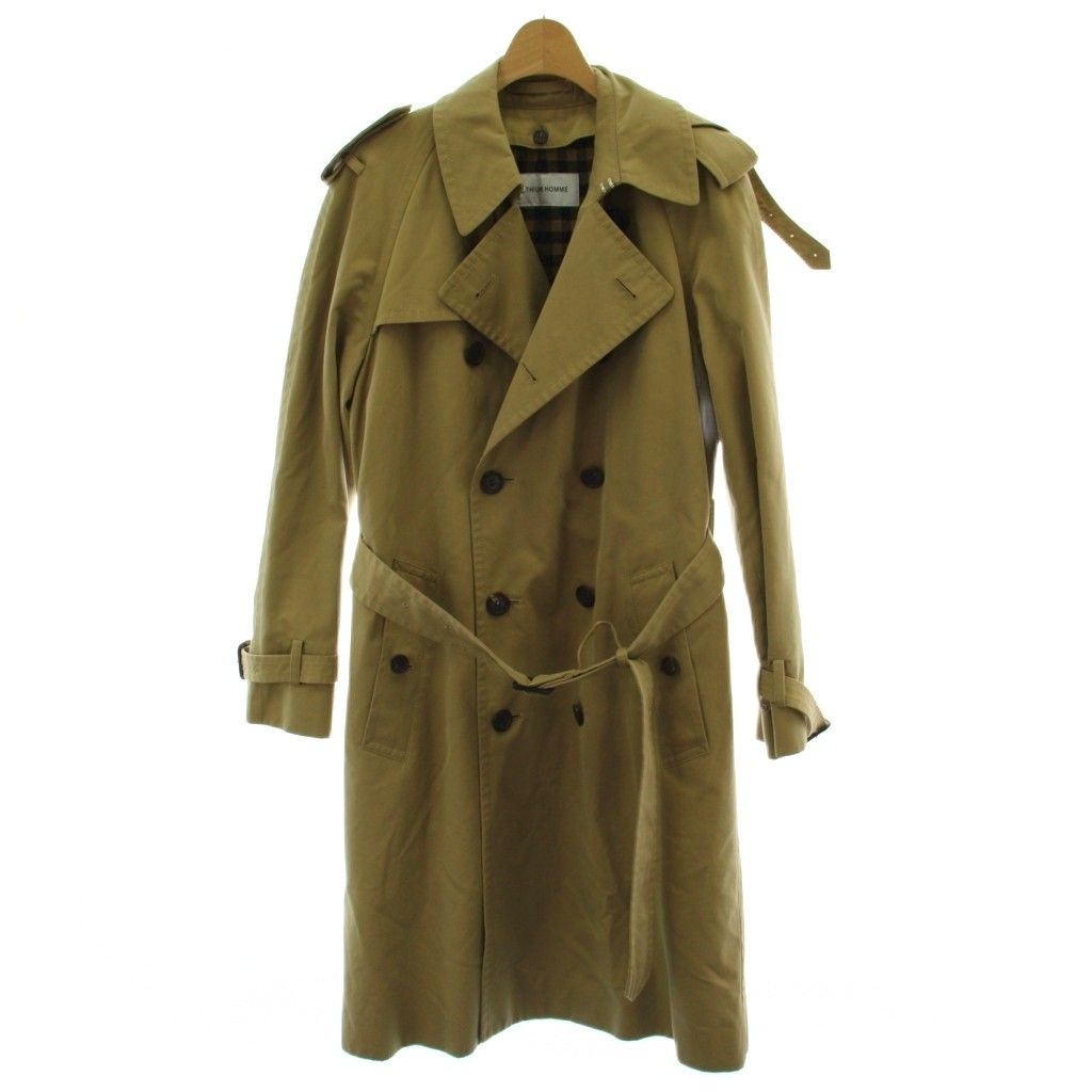 LITHIUM HOMME(リチウムオム) ベージュ トレンチコート リチウム オム LITHIUM HOMME OLMETEX RAGLAN SLEEVE LONG TRENCH COAT