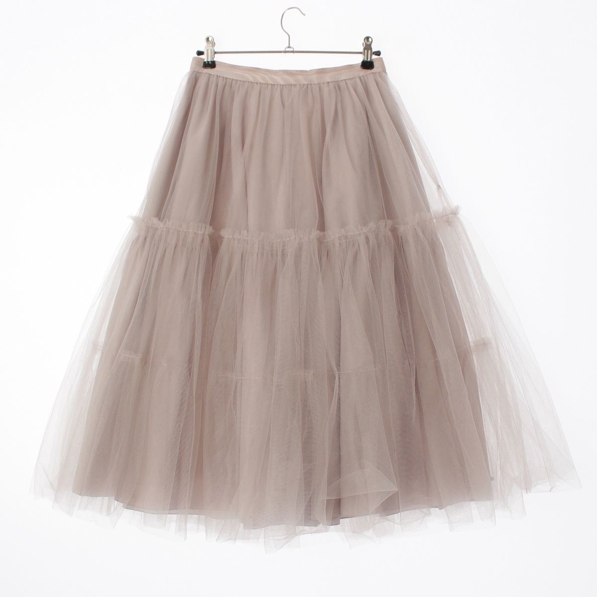 フォクシー Annette メッシュ スカート 42134 ピンクベージュ 38【中古】