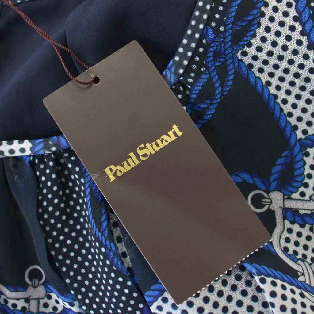ポールスチュアート PAUL STUART ドット＆マリンモチーフ総柄プリント