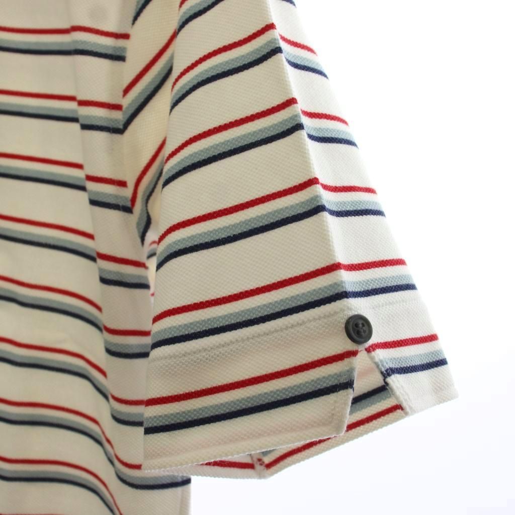 トムブラウン THOM BROWNE ポロシャツ 半袖 ボーダー 2 白 ホワイト