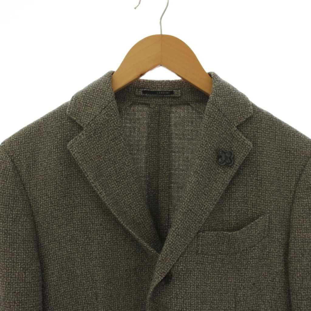 ラルディーニ LARDINI ブートニエール テーラードジャケット ウール 46