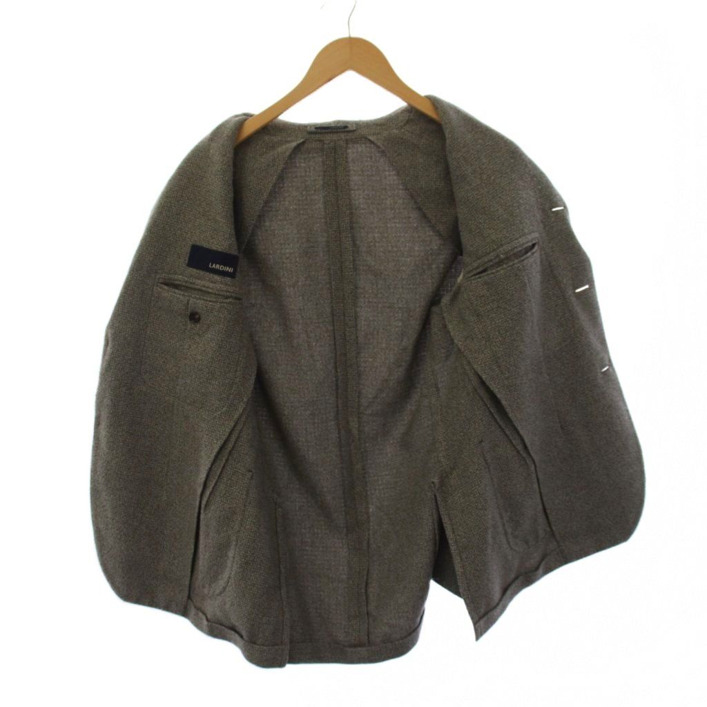 ラルディーニ LARDINI ブートニエール テーラードジャケット ウール 46