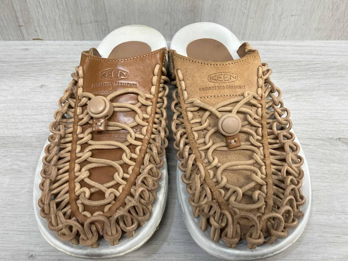 Engineered Garments × KEEN 20SS UNEEK PREMIUM LEATHER SLIDE