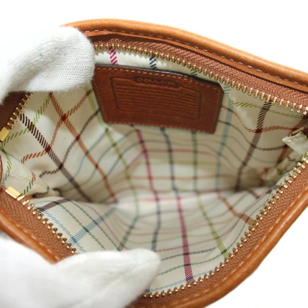 コーチ COACH シグネチャー ショルダーバッグ キャンバス レザー