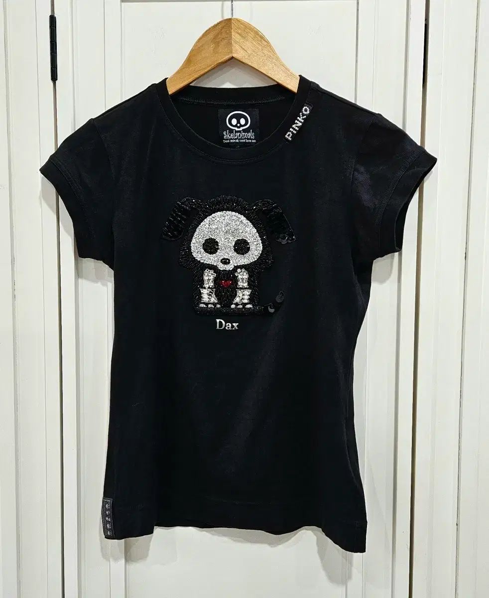 Skelanimals(スケアニマルズ) Dax ビーズスパンコール半袖Tシャツ