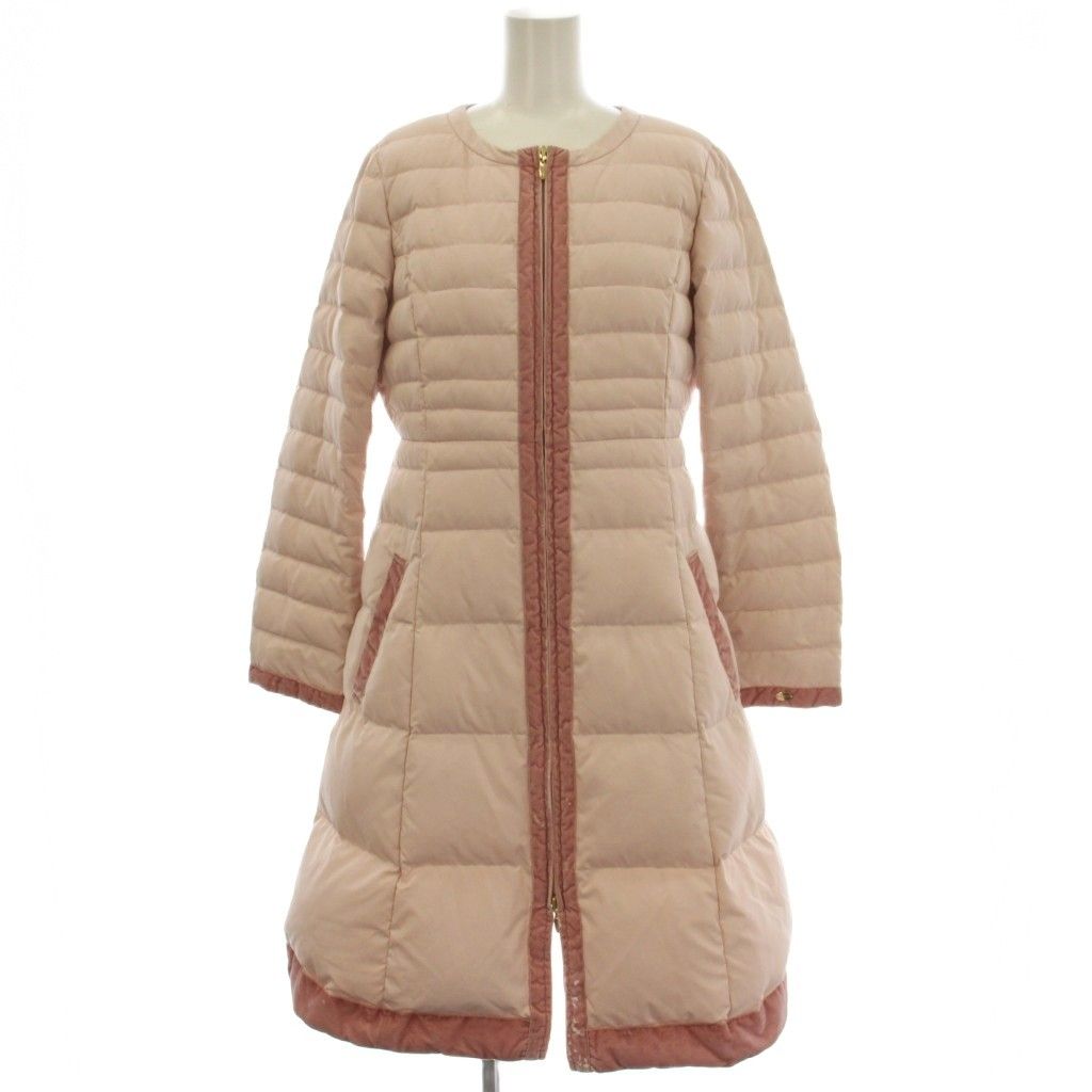 トッカ TOCCA 20AW ダウンコート ノーカラー キルティング ロング