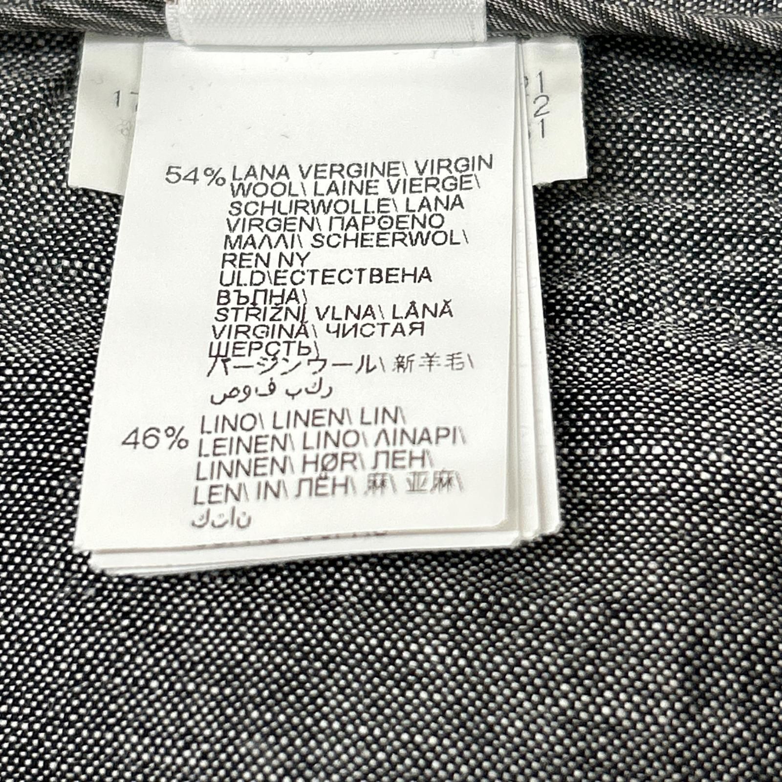 【出品最終日】【新品】BRUNELLO CUCINELLI パンツ44 BRUNELLO CUCINELLI ブルネロクチネリ グレー リネン 8分丈パンツ 44