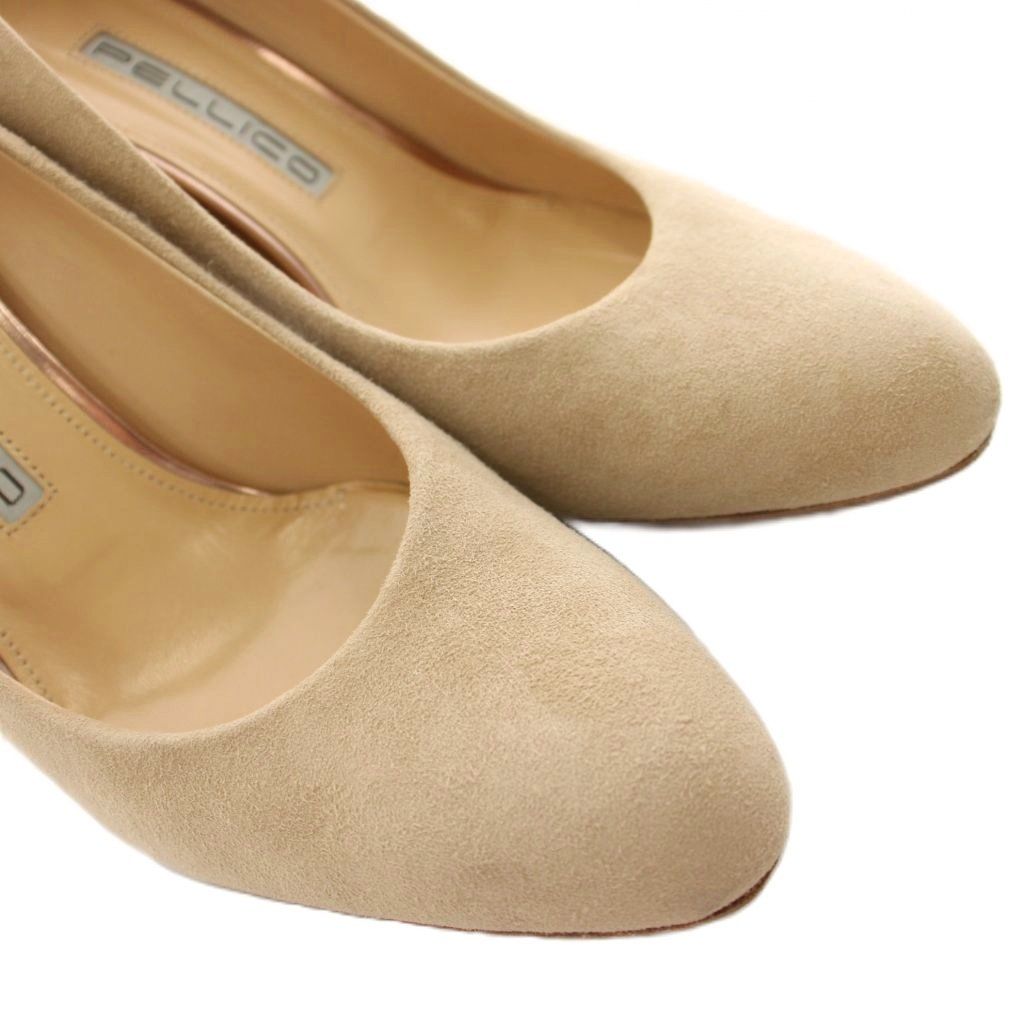 PELLICO パンプス　ペリーコ　アーモンドトゥ　ベージュ　35 ペリーコ PELLICO パンプス アーモンドトゥ スエード 35.5 ベージュ