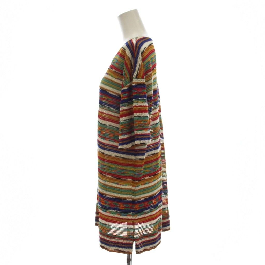 ミッソーニ MISSONI ニット セーター マルチカラー 総柄 半袖 ラウンド