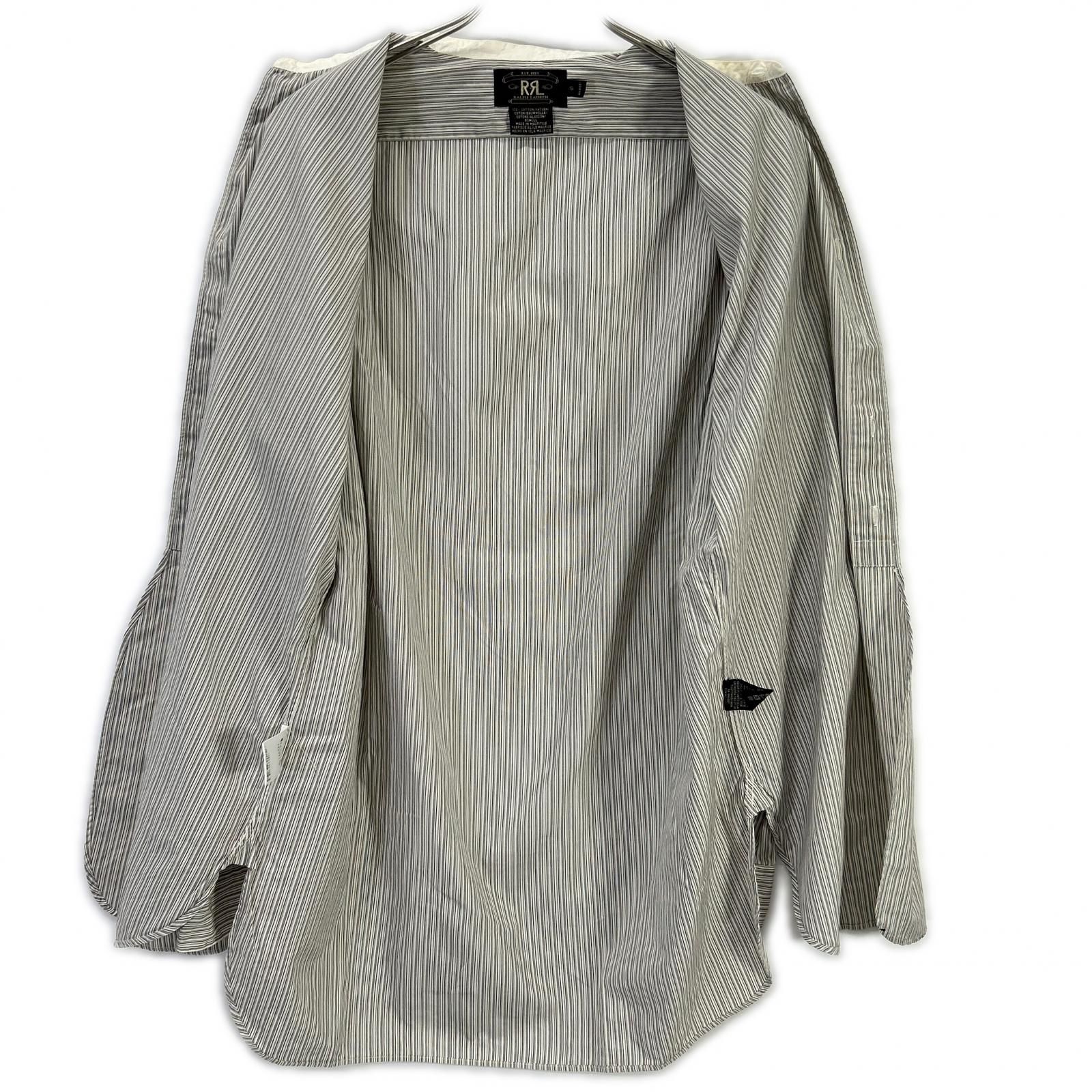 RRL ダブルアールエル 90s 三ツ星タグ ストライプシャツ s - メルカリ