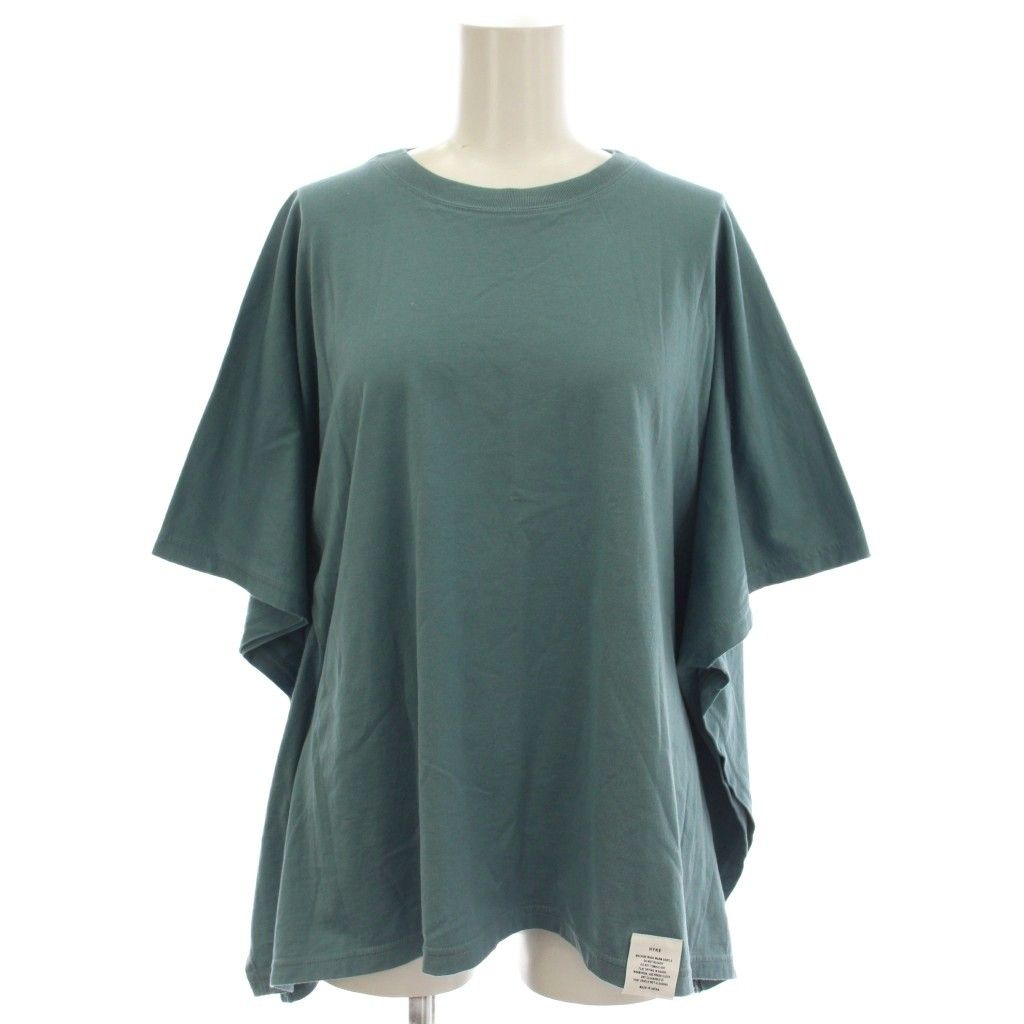 ハイク HYKE Tシャツ カットソー 半袖 ポンチョ F 緑 グリーン 241