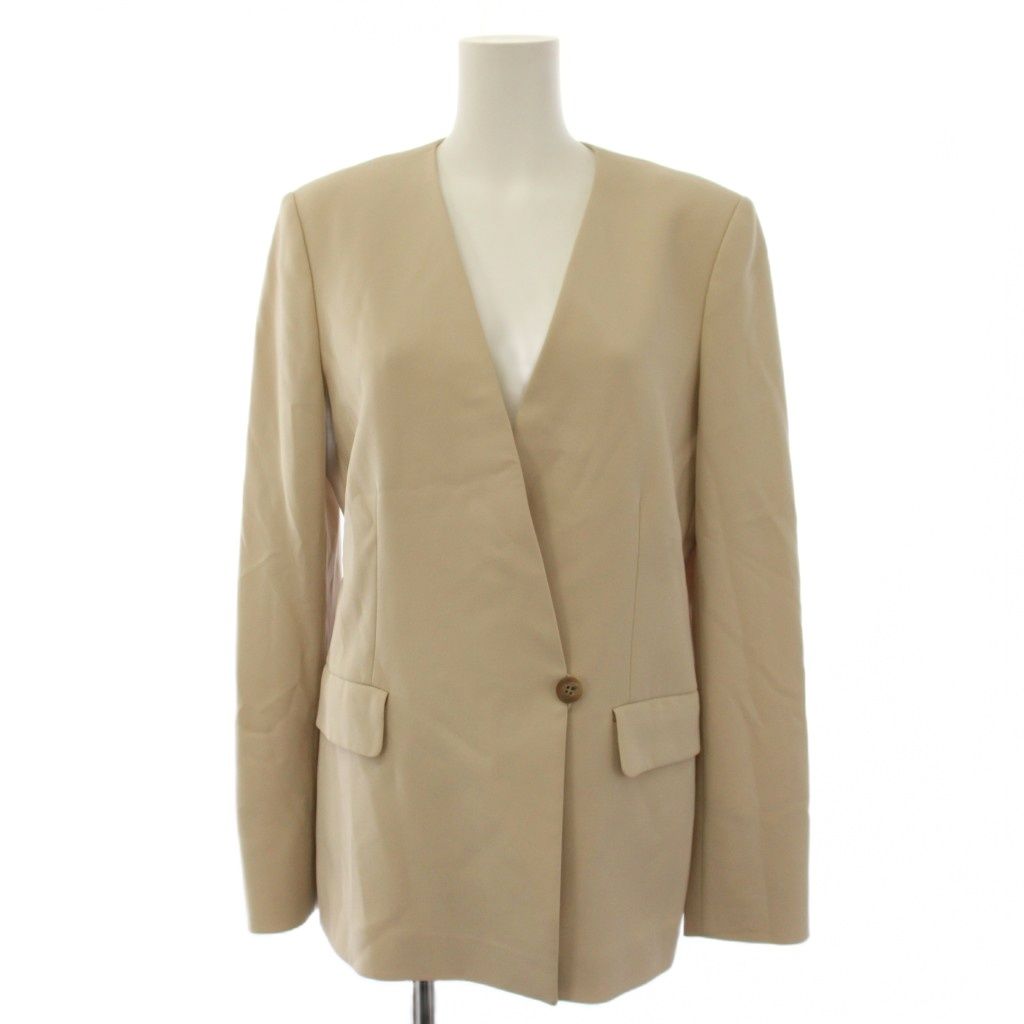 セオリーリュクス theory luxe 23ss LIVE2 BRITTA ノーカラージャケット 40 アイボリー 03-3104111-310-040 /BM