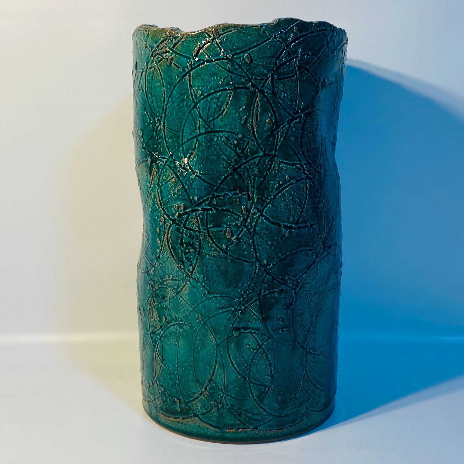 傘立て 緑幾学 花器 花瓶 華道 花道 お花 生け花 花立 花入 水器 壺 鉢 