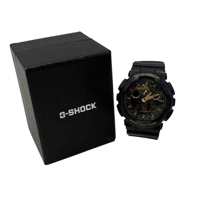 中古品】 G-SHOCK ジーショック GA-100CF-1A9JF GA-100 SERIES ANALOG
