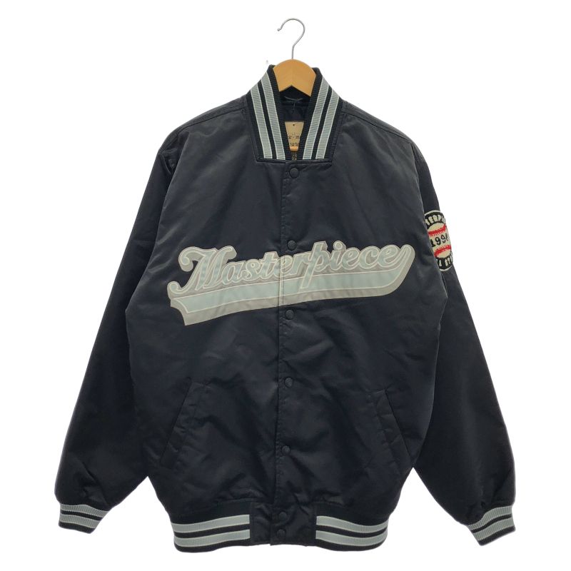 【中古】90s　MASTER PIECE　スタジアムジャンパー　XL　Black[79][240079040827] 中古】90s MASTER PIECE スタジアムジャンパー XL Black[79] - メルカリ