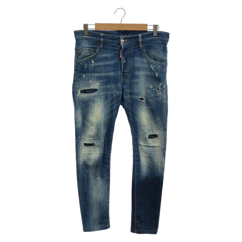 【中古】DSQUARED ダメージデニムパンツ 46 S74LD0517 S30342[79]