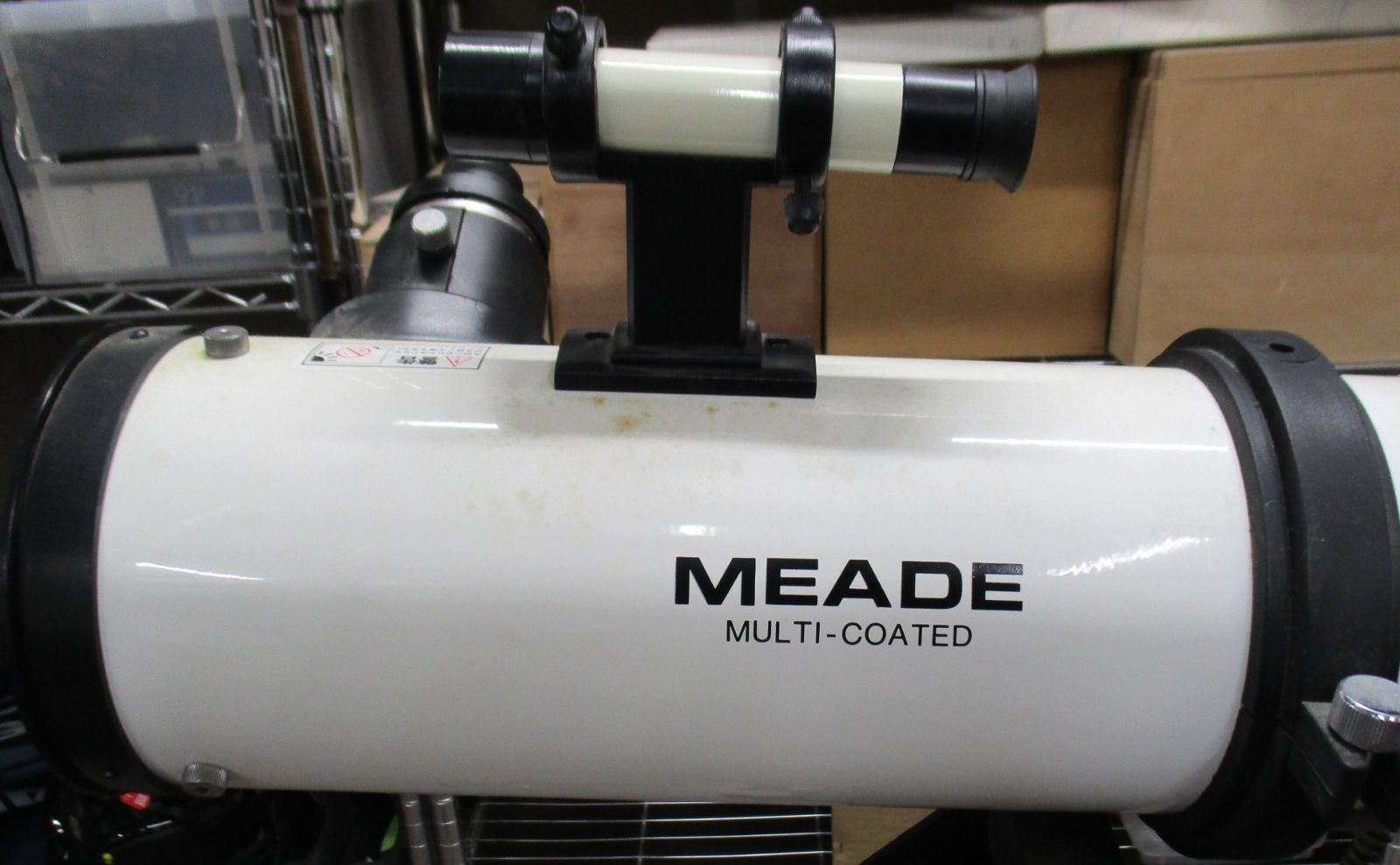 C191 MEADE ミード DS-115 天体望遠鏡 三脚付き【通電のみ確認ジャンク 