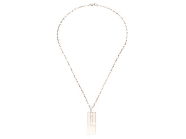 GUCCI グッチ GプレートNC/SV/15.2g ネックレス シルバー925 SV925