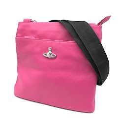 【倉吉店】 中古 Vivienne Westwood | ヴィヴィアンウエストウッド ショルダーバッグ SAFFIANO ショルダーバッグ ピンク 【121】