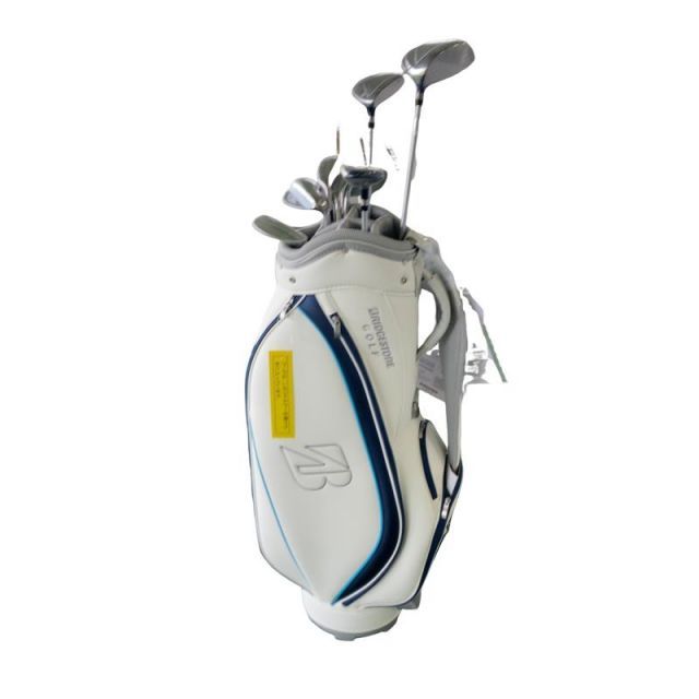 【中古】 ブリヂストン BRIDGESTONE BG-100L 8S レディース(ネイビーCB付) ネイビー クラブセット CS BG-100Li (フレックスL) レディース 女性用 右利き 右用 Nランク ゴルフクラブ