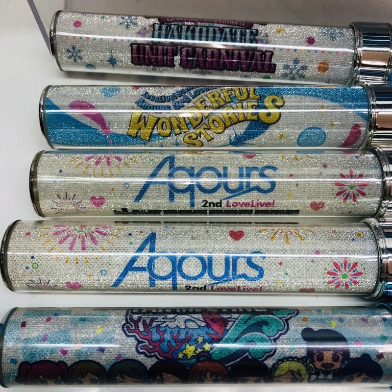 ラブライブ サンシャイン Aqours ブレード ペンライト 9本 中古】ジャンク)9本セット ラブライブ サンシャイン Aqours ラブ