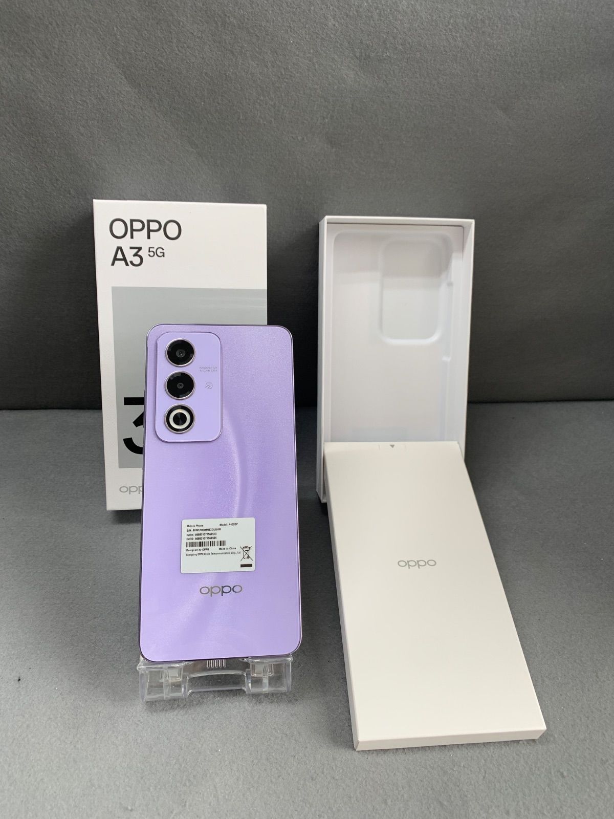 超美品 国内版 SIM フリー OPPO A3 5G 128GB パープル色 - メルカリ
