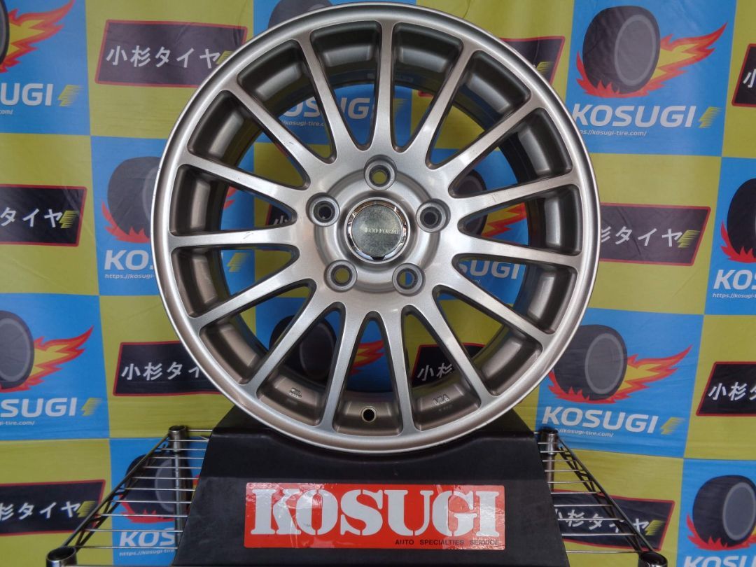 16インチ　中古ホイール　エコフォルム　SE-12　6.5J　5H114.3　+54　4本セット　ステップワゴン　ヤリスクロス　atsugiM246