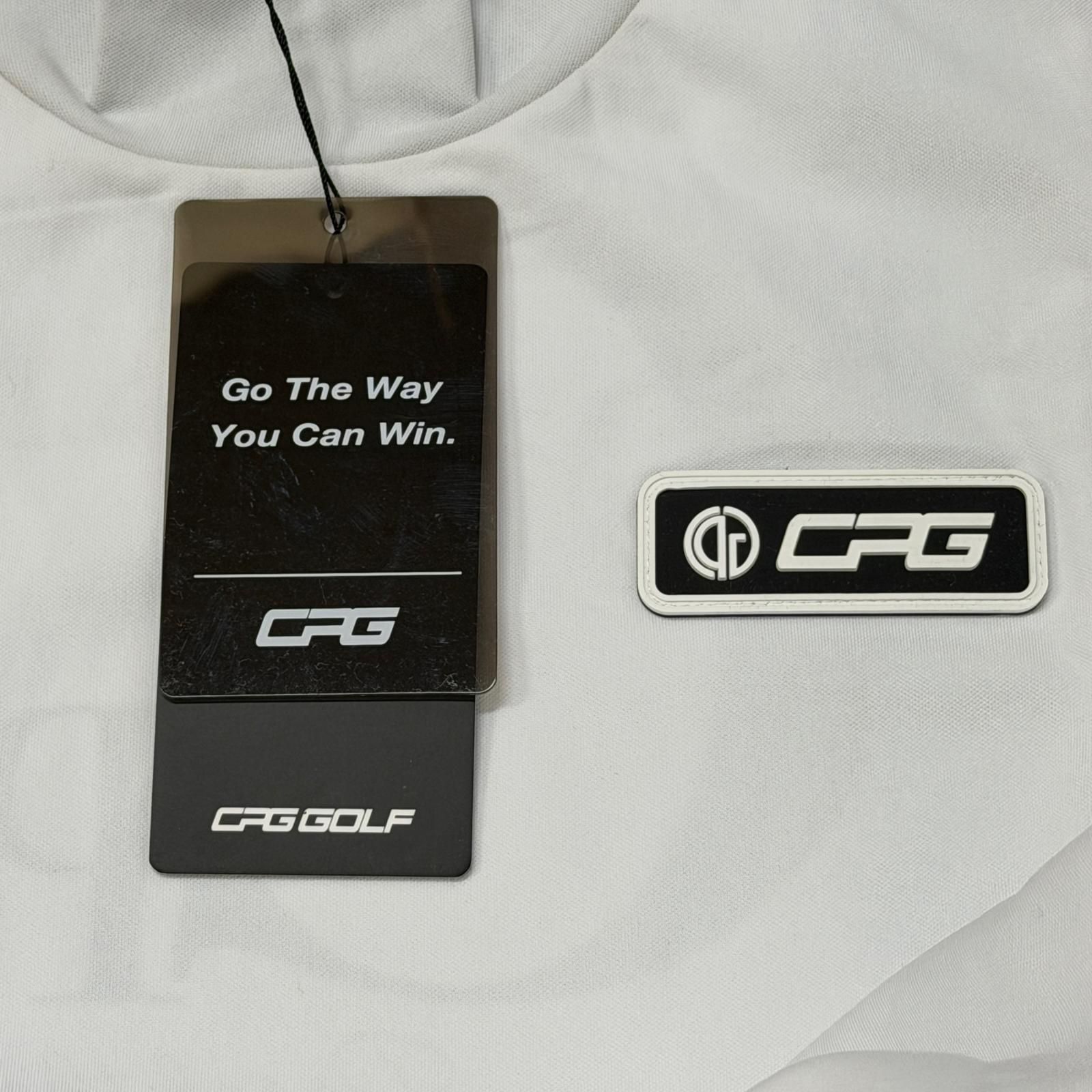 未使用 CPG GOLF バッグロゴモックネックTシャツ 半袖カットソー