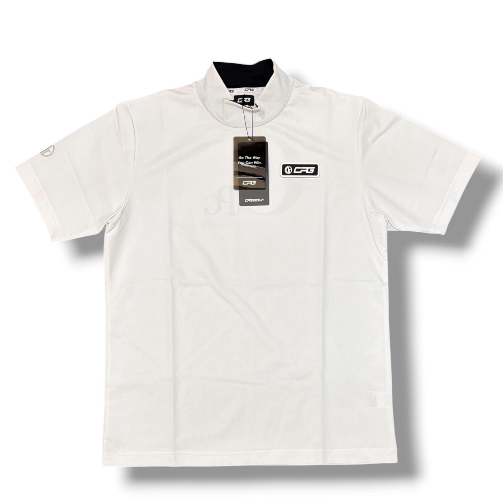 未使用 CPG GOLF バッグロゴモックネックTシャツ 半袖カットソー