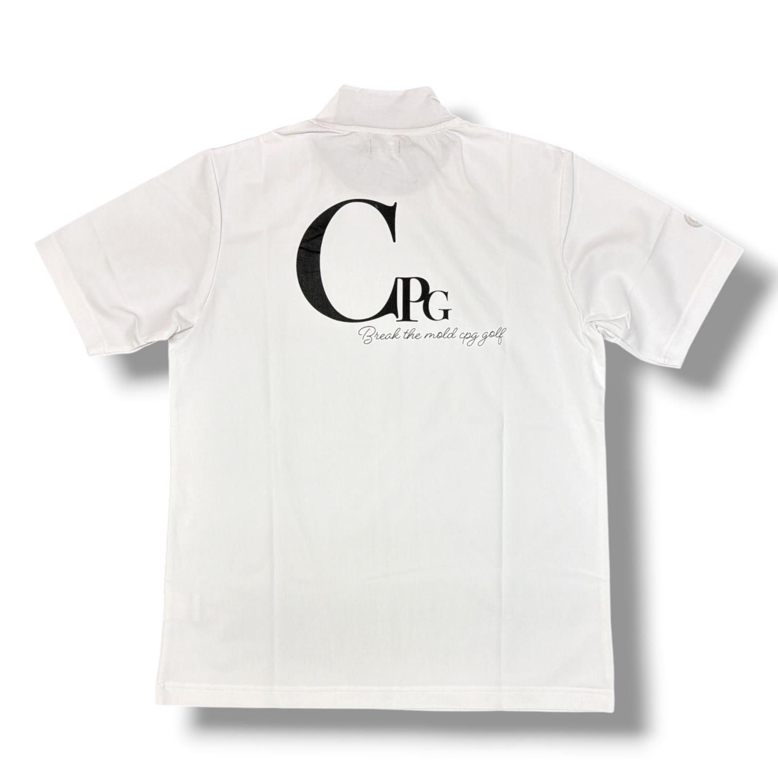 未使用 CPG GOLF バッグロゴモックネックTシャツ 半袖カットソー