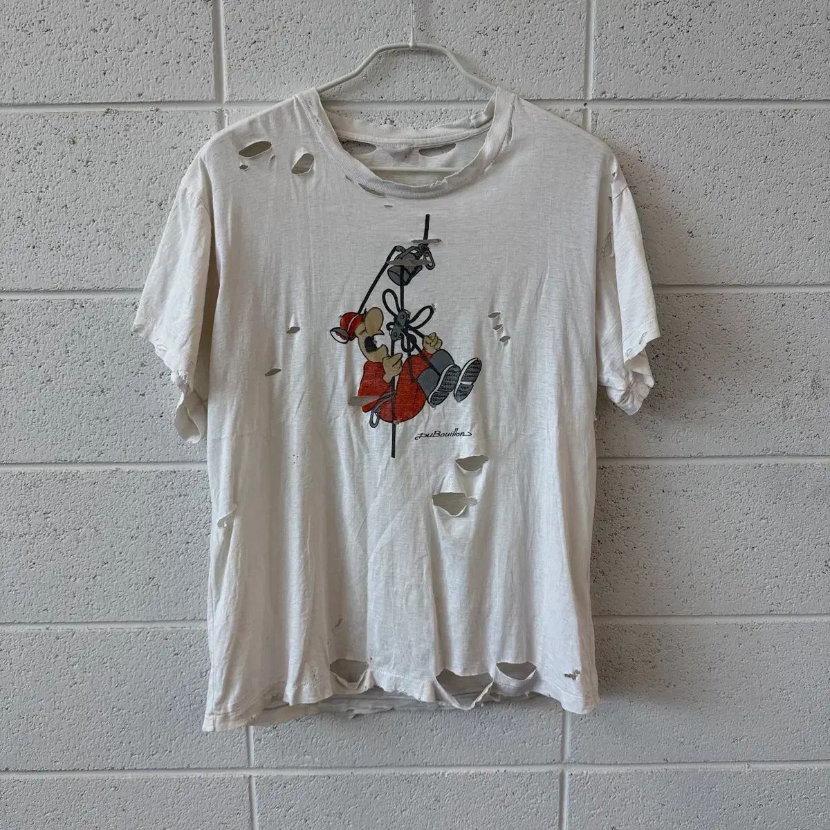 90年代 ヴィンテージ ダメージ加工 ボクシーTシャツ