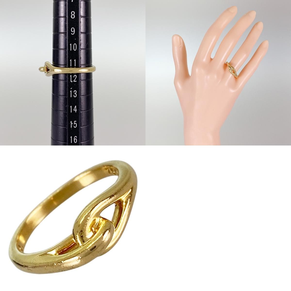 ティファニー TIFFANY&Co. ノット K18YG 11.5号(51-52) リング sss