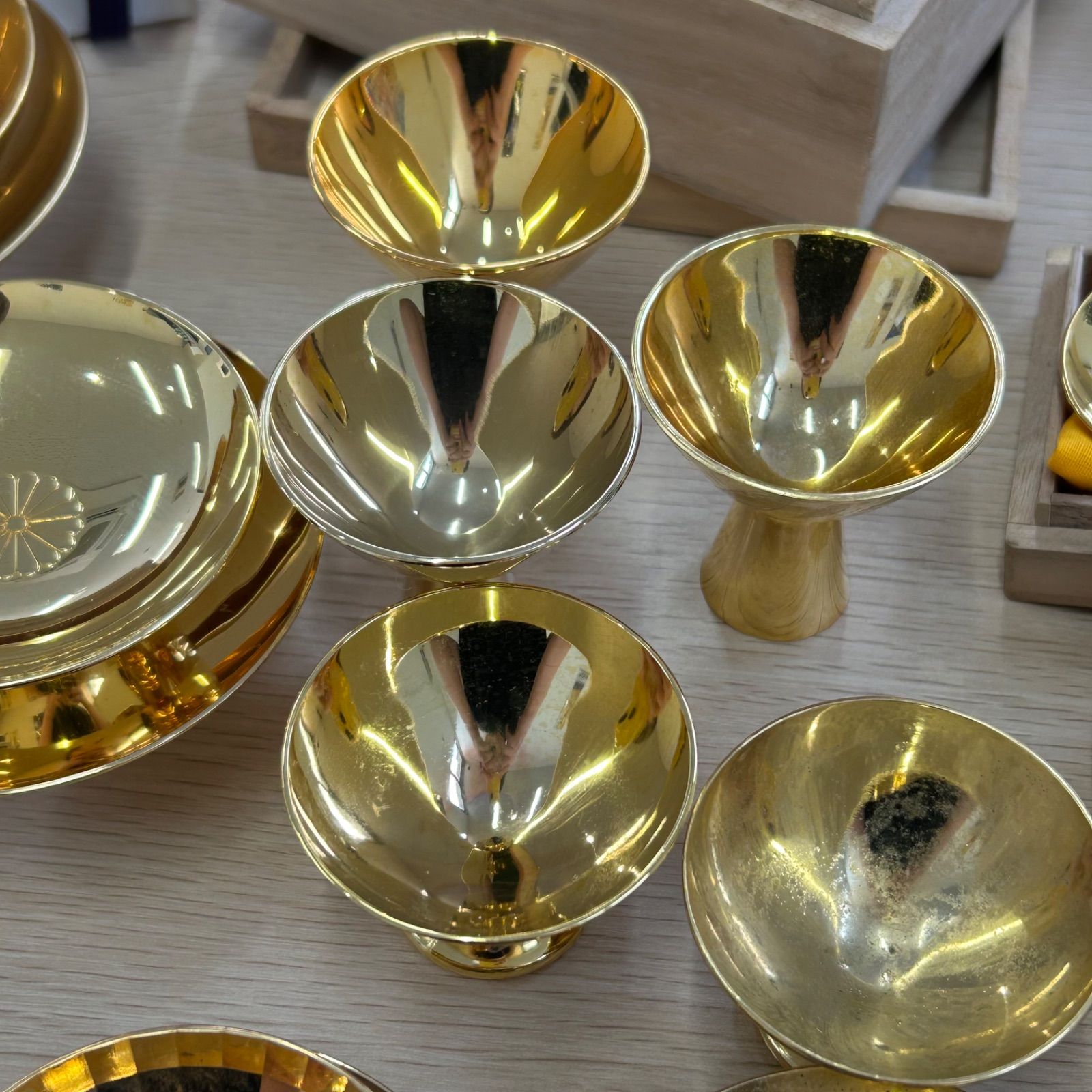 24KGP 酒器 金杯 まとめ売り 金メッキ 2kg〜 - メルカリ