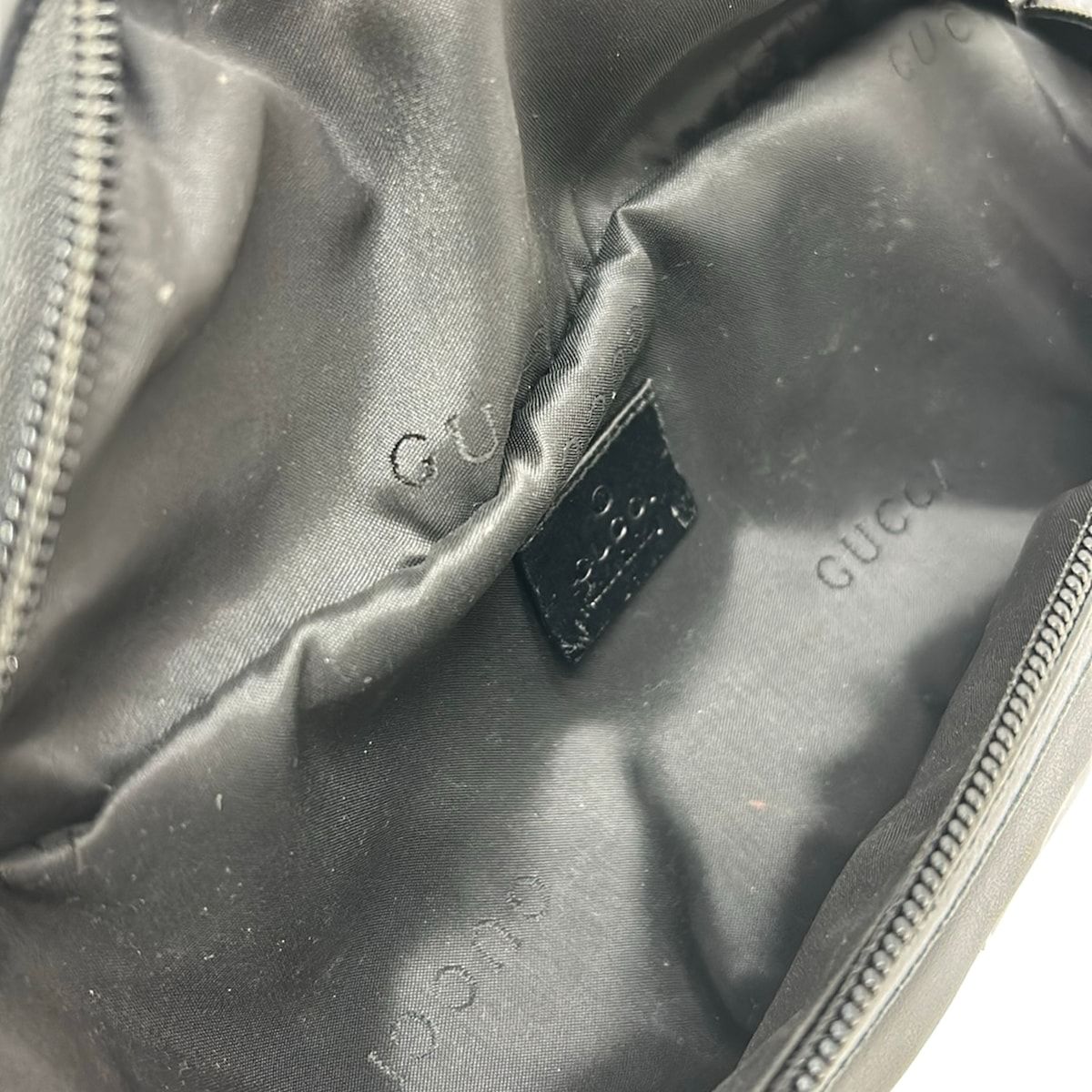 GUCCI(グッチ) ウエストポーチ - 0181610 黒×オレンジ レザー - メルカリ