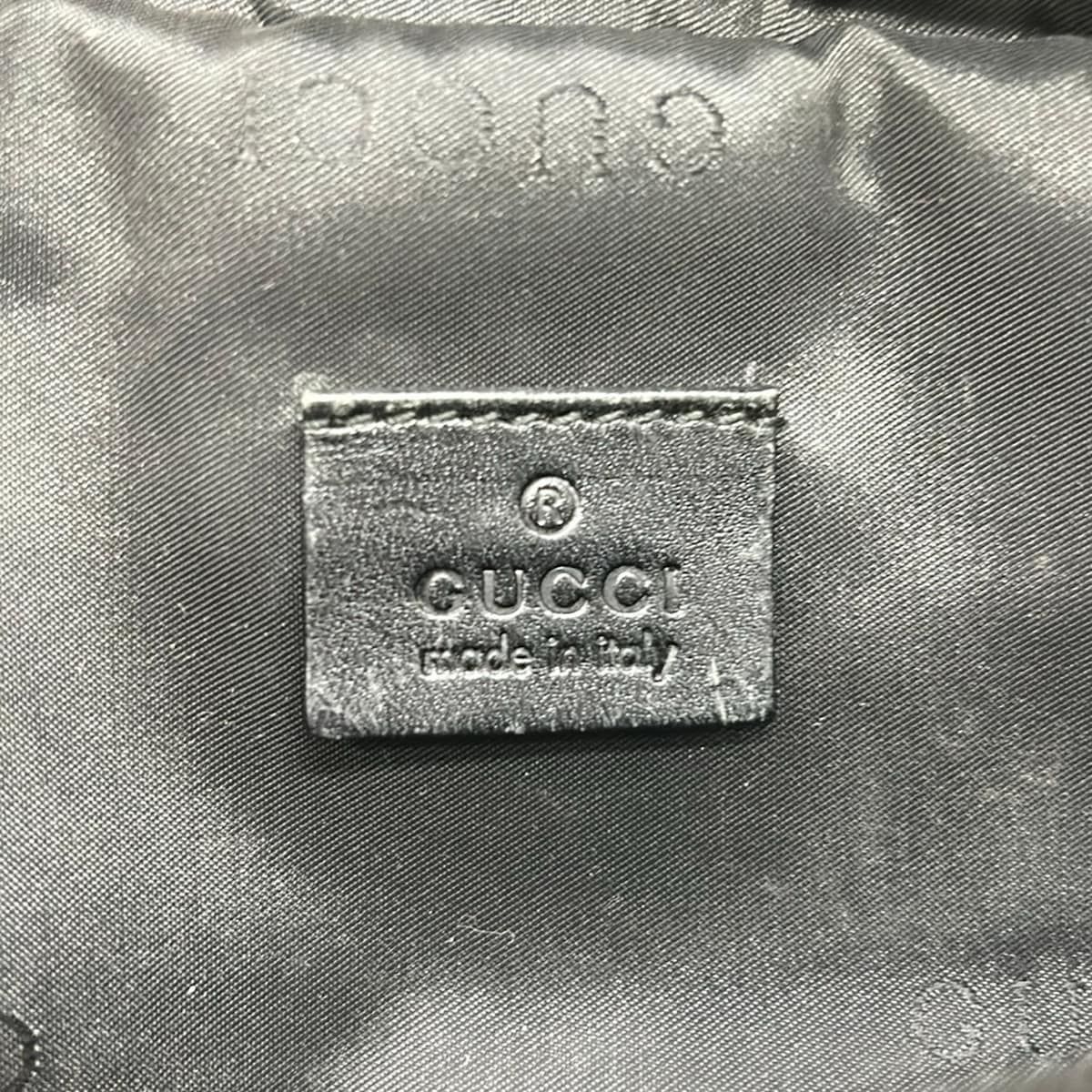 GUCCI(グッチ) ウエストポーチ - 0181610 黒×オレンジ レザー - メルカリ