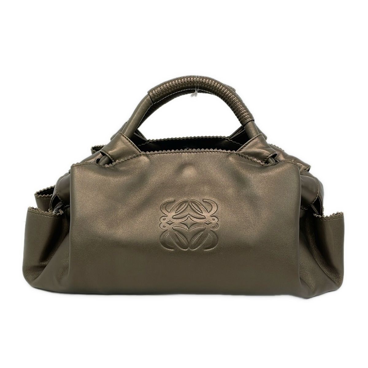 LOEWE(ロエベ) ハンドバッグ ナッパアイレ ダークブラウン レザー